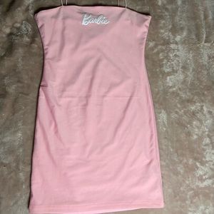 Forever 21 Barbie collab mini dress baby pink small